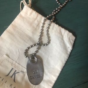 “Go Canes,” Ball chain necklace!